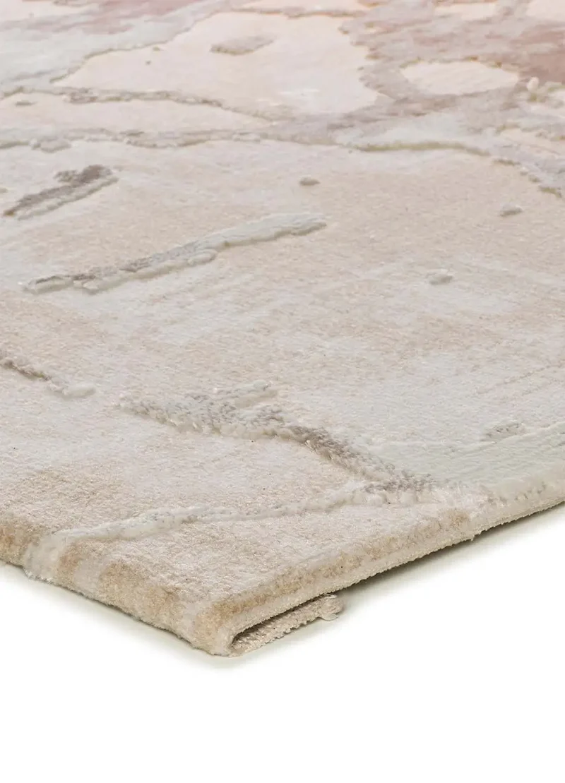Alfombra efecto mármol con relieve Oris 4208 Beige