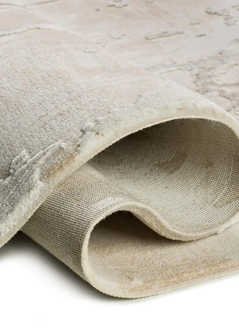 Alfombra efecto mármol con relieve Oris 4208 Beige