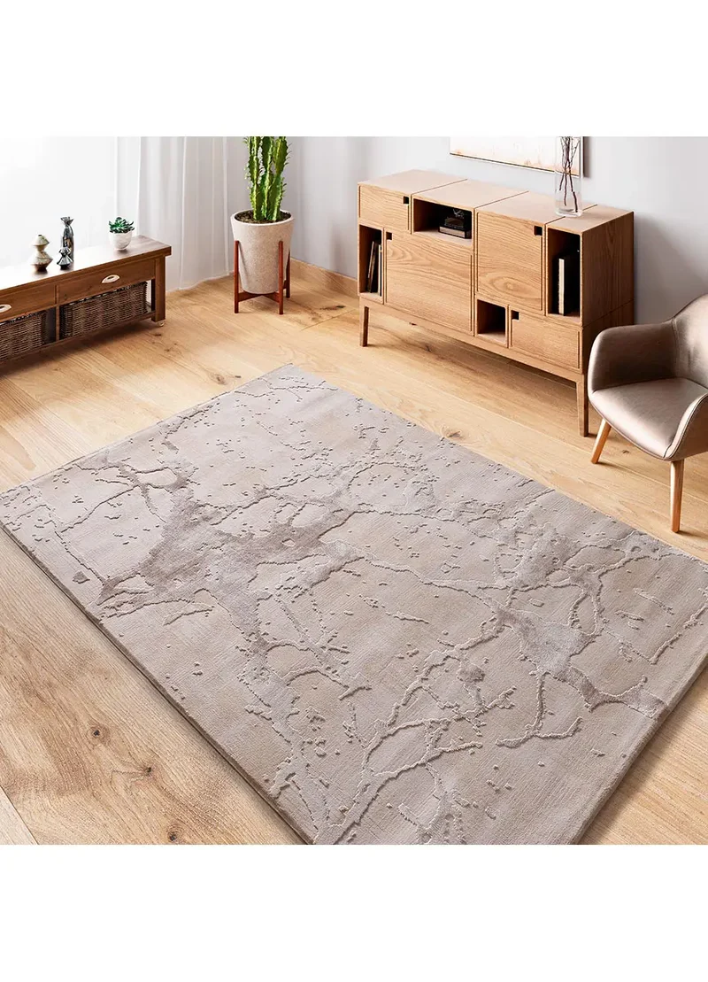 Alfombra efecto mármol con relieve Oris 4208 Beige