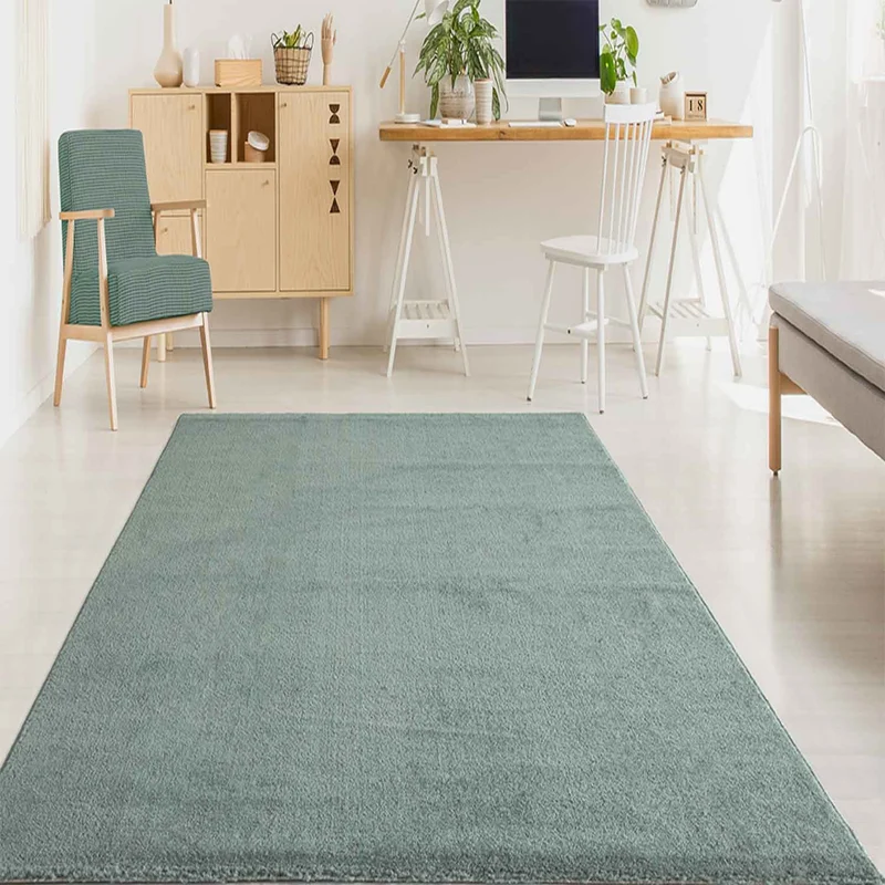 Teppich Wohnzimmer Kurzflor Einfarbig für Schlafzimmer kinderzimmer weicher pflegeleichter, versch.- Größen, Farben