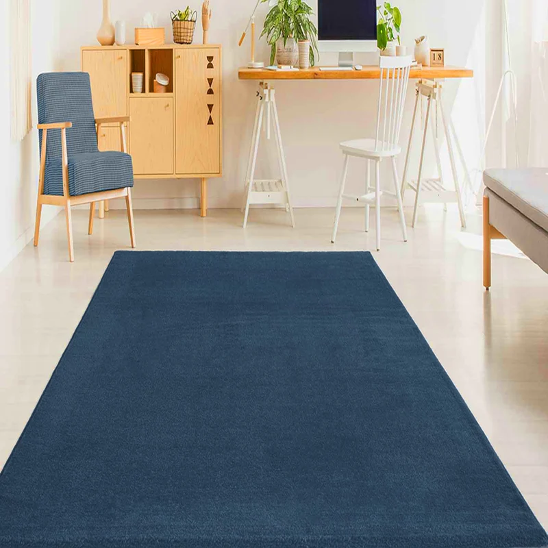 Teppich Wohnzimmer Kurzflor Einfarbig für Schlafzimmer kinderzimmer weicher pflegeleichter, versch.- Größen, Farben