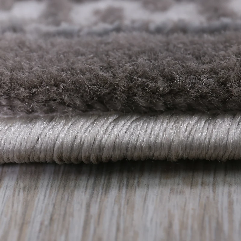 Designer Teppich Dubai Grau Elegant Orientalisch