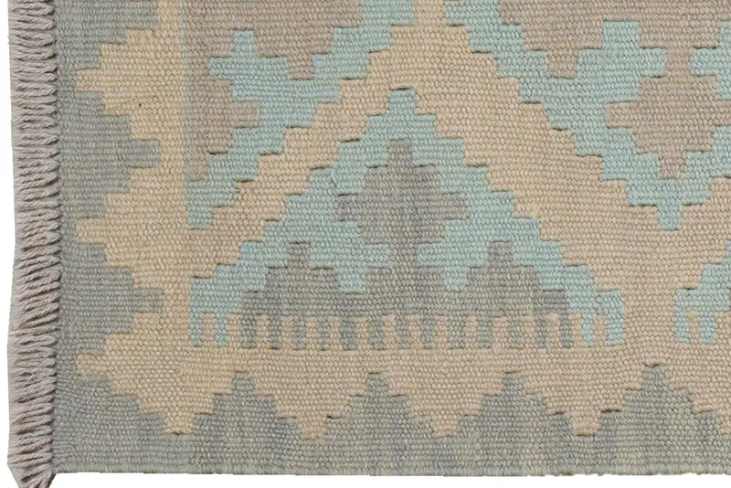 Kelim Gashgai · Handgewebt – Beige, 197x53 cm