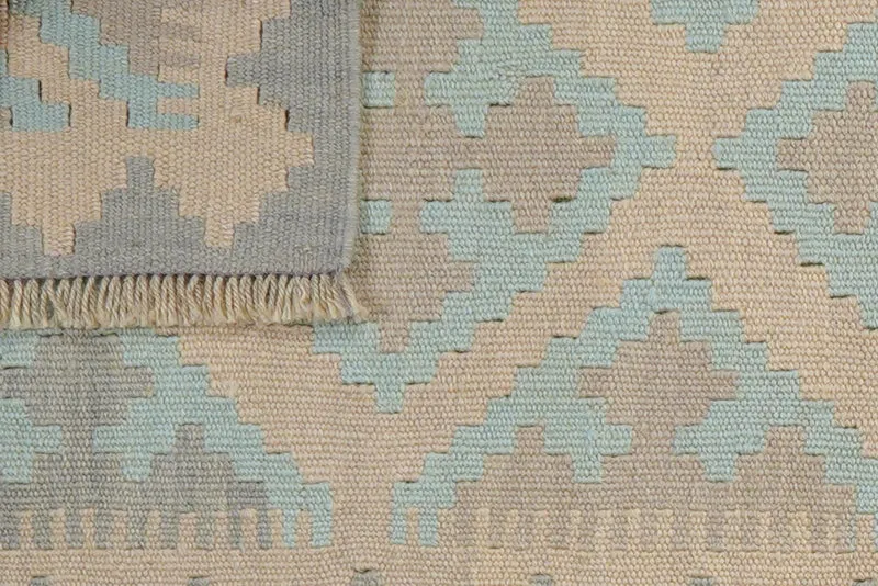 Kelim Gashgai · Handgewebt – Beige, 197x53 cm