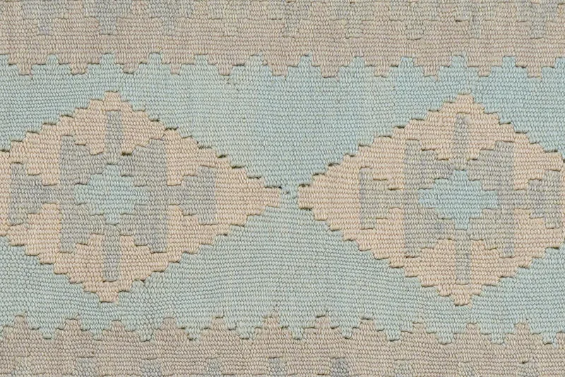 Kelim Gashgai · Handgewebt – Türkis, 194x54 cm