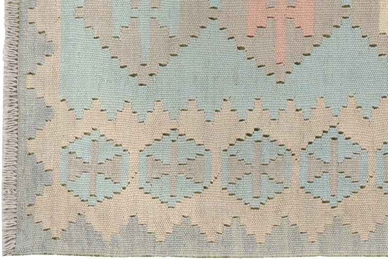 Kelim Gashgai · Handgewebt – Grün, 197x80 cm
