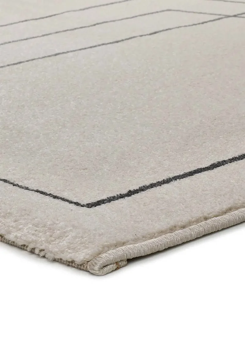 Alfombra geométrica Los Angeles Lines 12353 Blanco