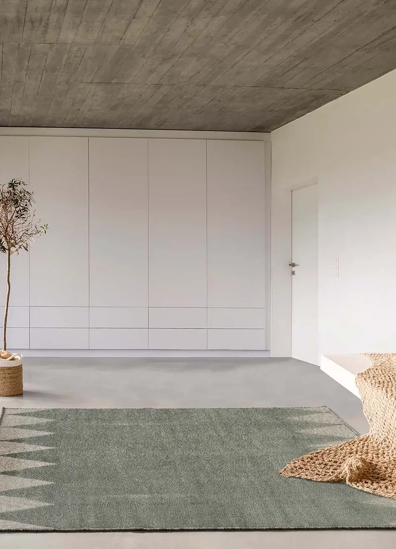 Alfombra antideslizante étnica Farashe 1052 Gris