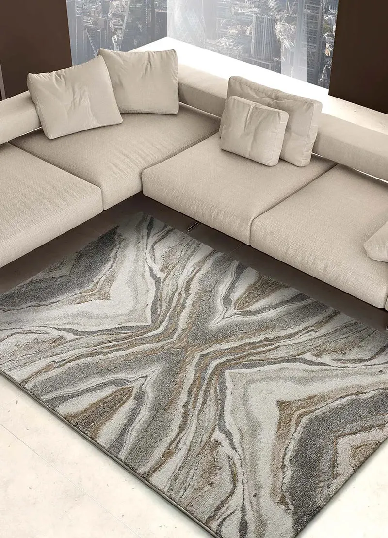 Alfombra abstracta Weimar 53005 Beige