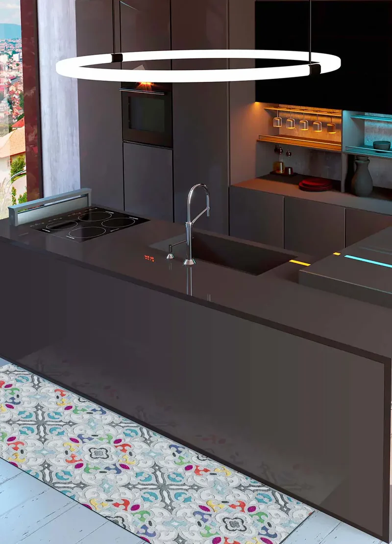 Alfombra de cocina antideslizante Ricci Valentina Multicolor