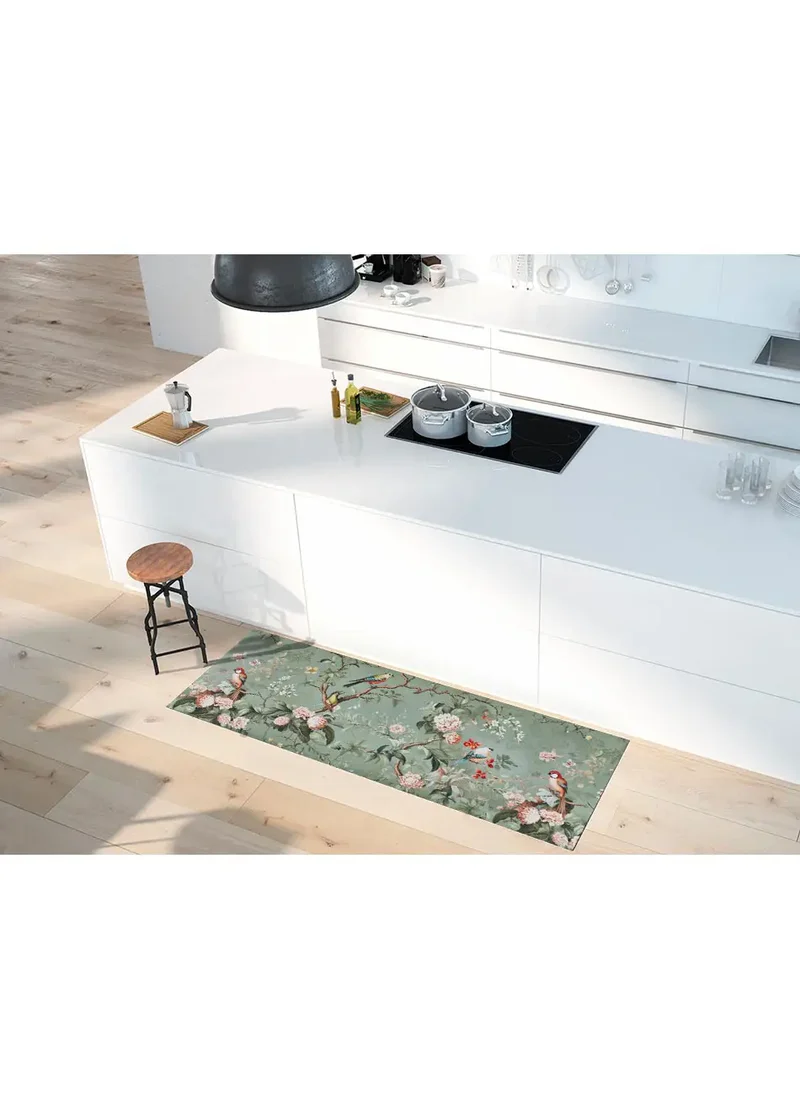 Alfombra de cocina lavable de flores Ricci Monet