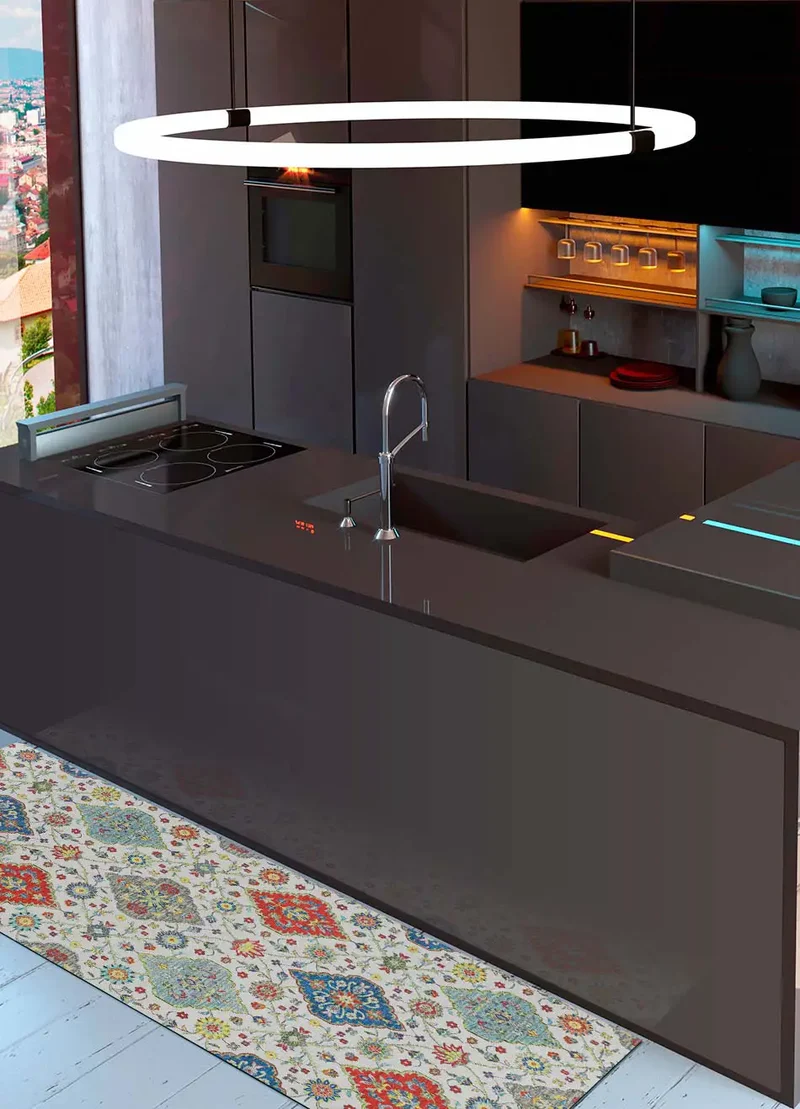Alfombra de cocina lavable Ricci Bósforo Multicolor