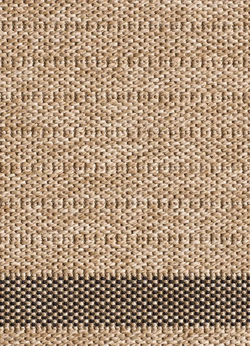 Alfombra de exterior efecto yute Acra 5011 Natural