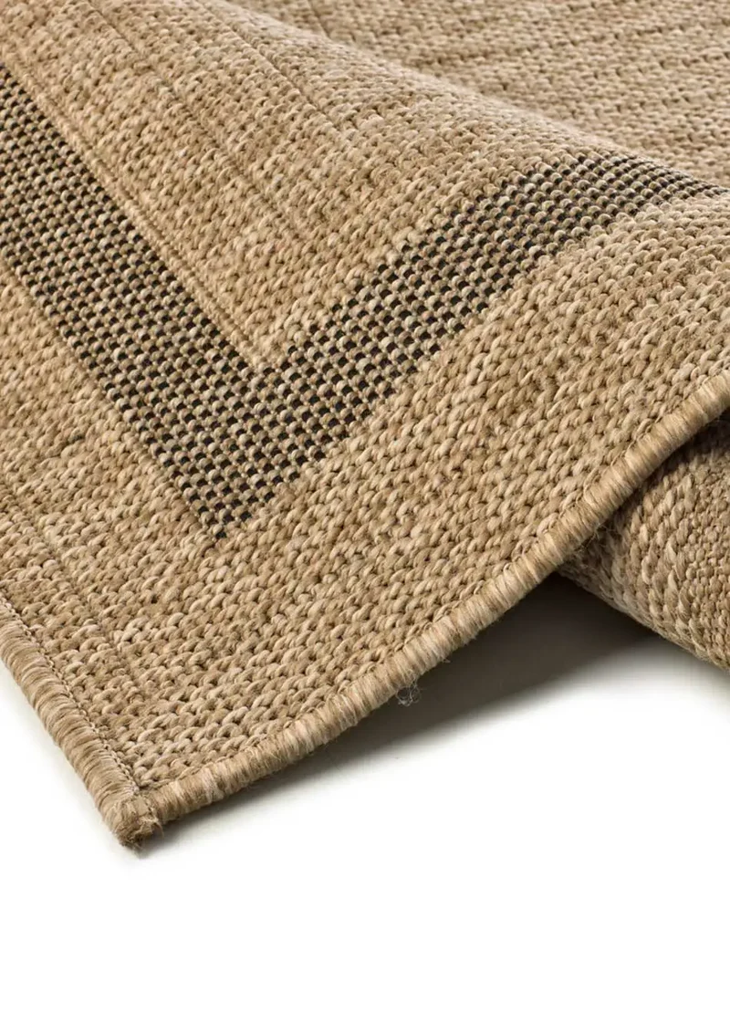 Alfombra de exterior efecto yute Acra 5011 Natural