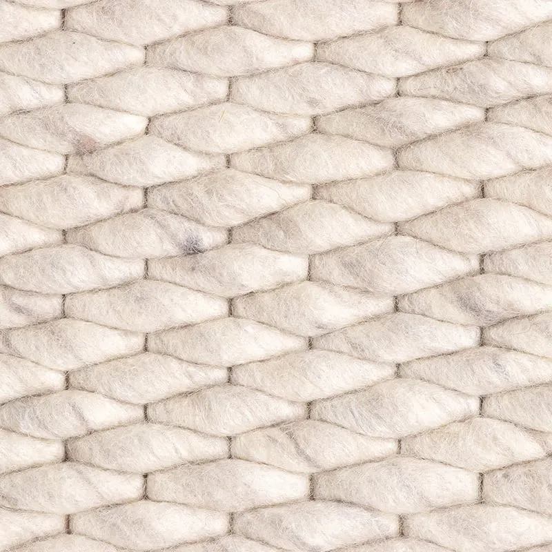 Wollteppich - Brilliant Creme Weiß