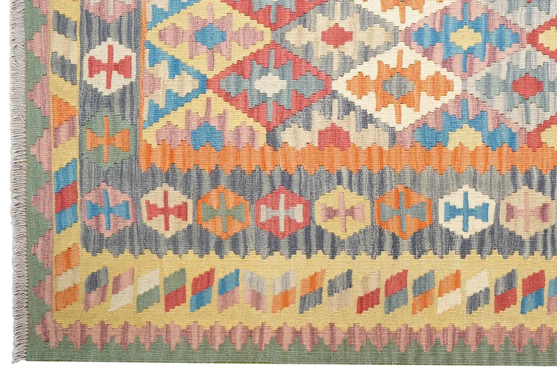 Kelim Gashgai · Handgewebt – Bunt, 245x171 cm