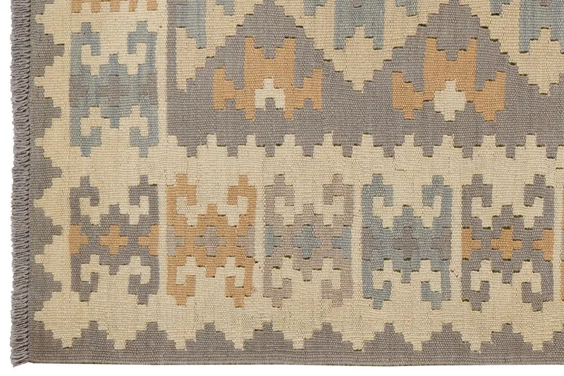 Kelim Gashgai · Handgewebt – Grau, 167x118 cm