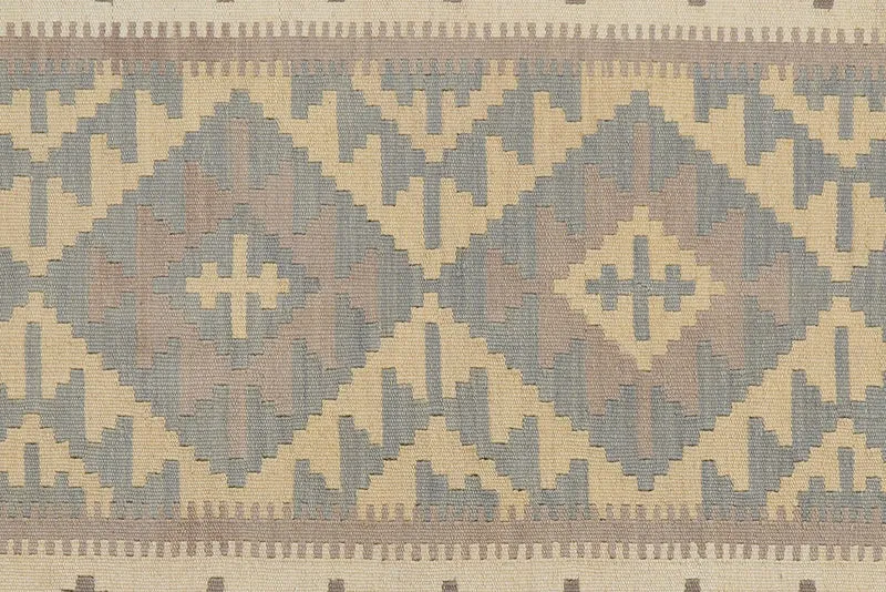 Kelim Gashgai · Handgewebt – Grau, 176x122 cm