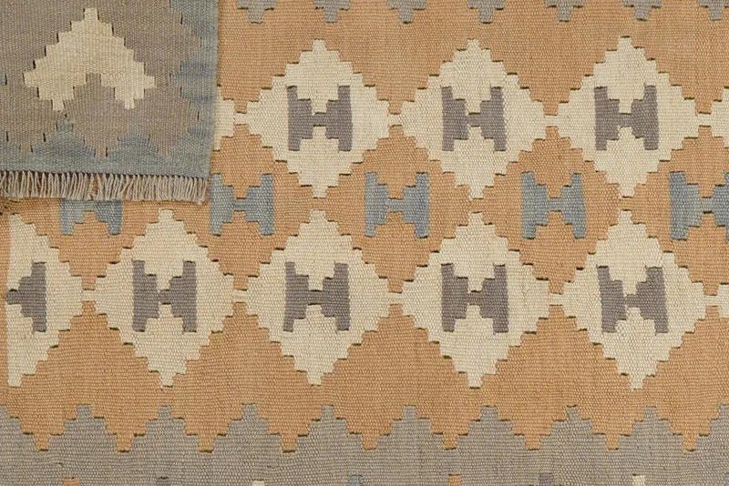 Kelim Gashgai · Handgewebt – Beige, 166x120 cm