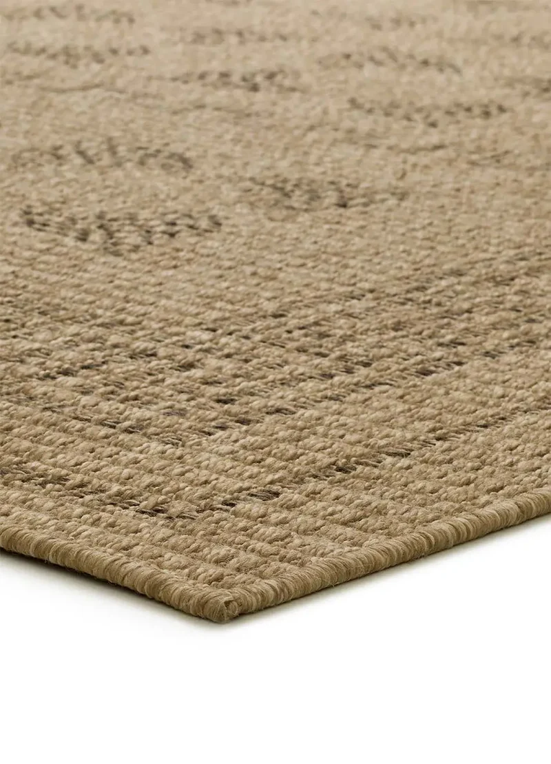 Alfombra de exterior étnica efecto yute Acra 5046 Natural