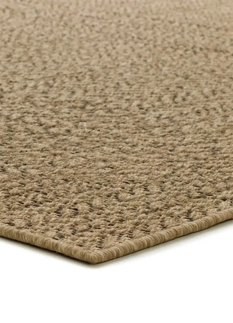 Alfombra de exterior geométrica efecto yute Acra 5006 Natural