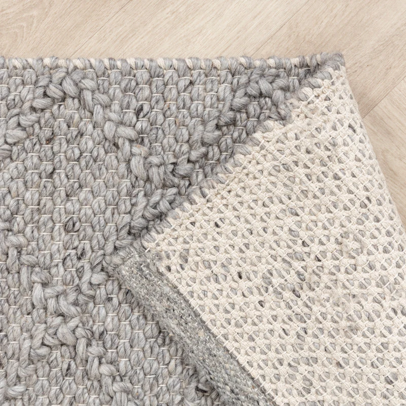 Wollteppich - Knit Grau