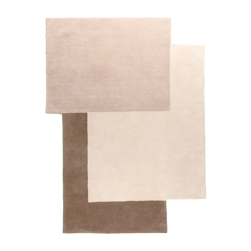 Wollteppich Abstrakt - Jules Creme Taupe