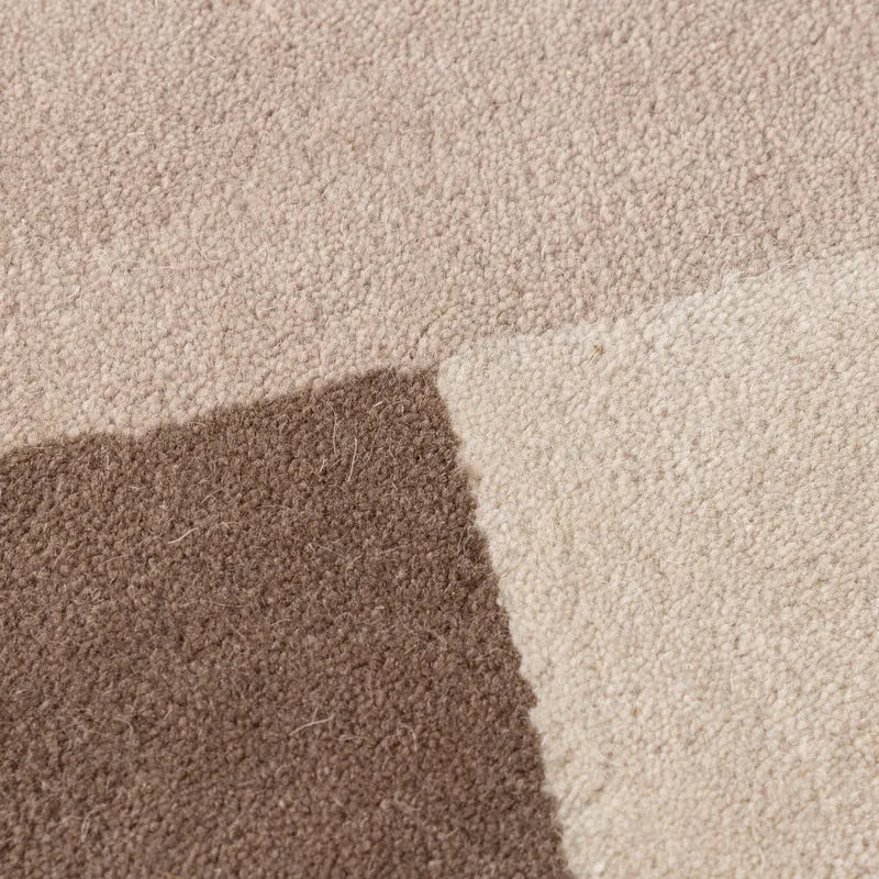 Wollteppich Abstrakt - Jules Creme Taupe