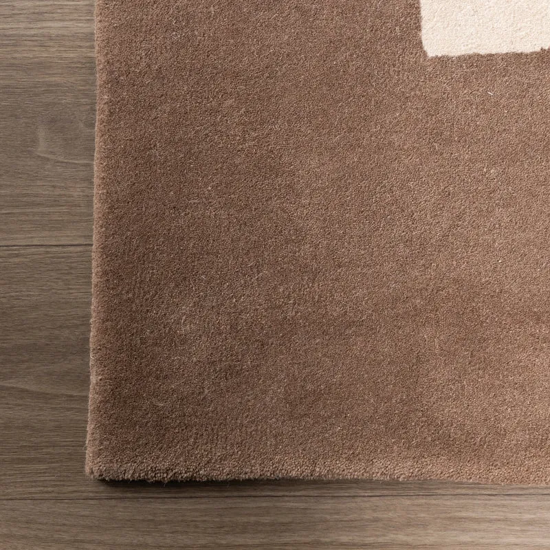 Wollteppich Abstrakt - Jules Creme Taupe