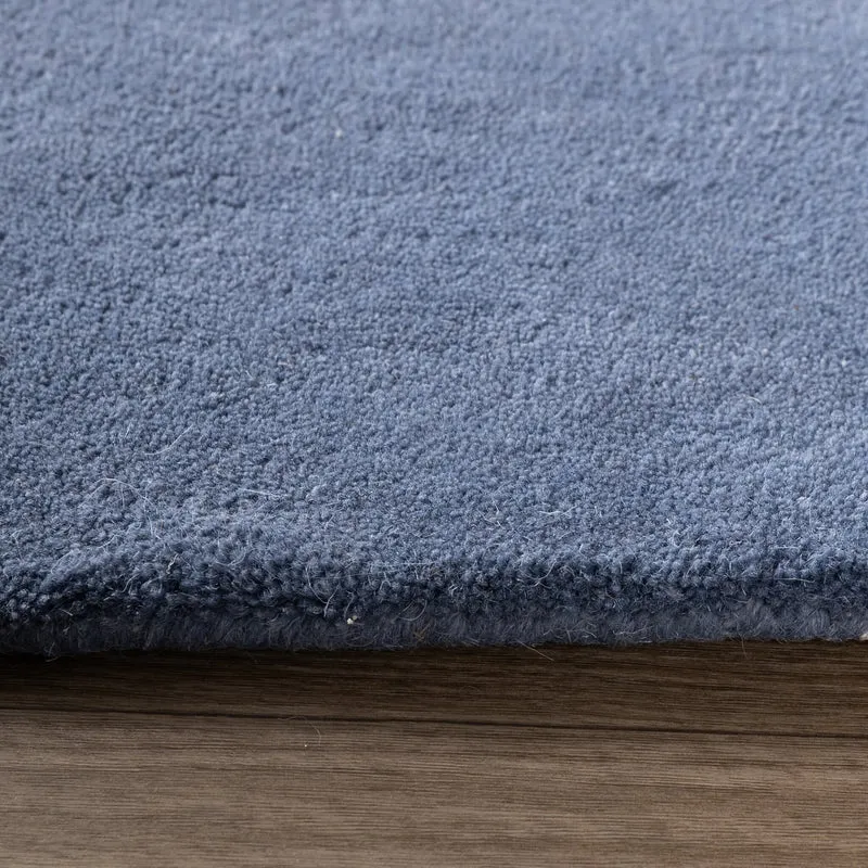 Wollteppich Abstrakt - Jules Creme Blau