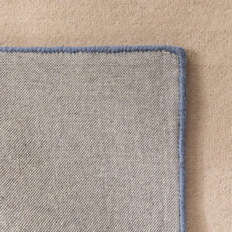 Wollteppich Abstrakt - Jules Creme Blau