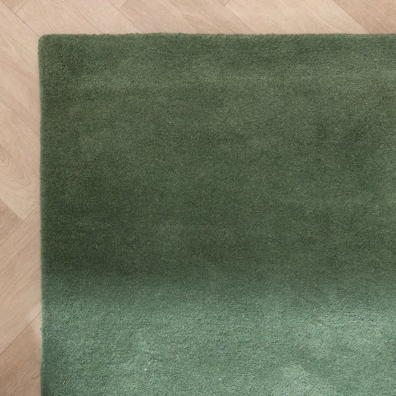 Wollteppich Abstrakt - Clarice Olivgrün Mint
