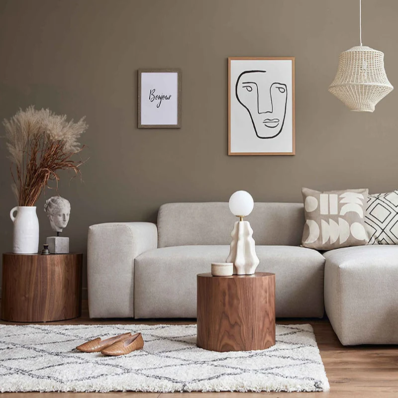 Hochflor Teppich Wohnzimmer Schlafzimmer Küche Shaggy Skandinavisch Rautenmuster
