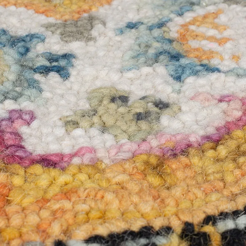 Wollteppich - Wallo Dahlia Gelb Bunt