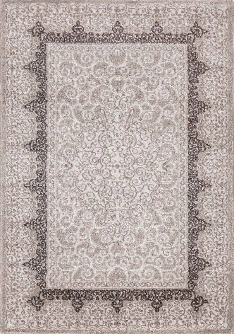 Teppich Designer Kurzflor Wohnzimmer Teppich mit Glitzer Abstrakt USED Optik in Braun