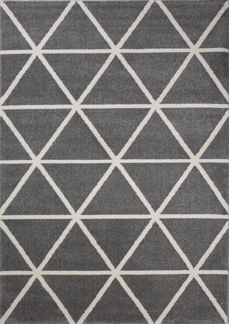 Teppich Kurzflor Pastellfarben Weiss Rauten Design Robust in versch. Farben, für Wohnzimmer, Schlafzimmer, küche
