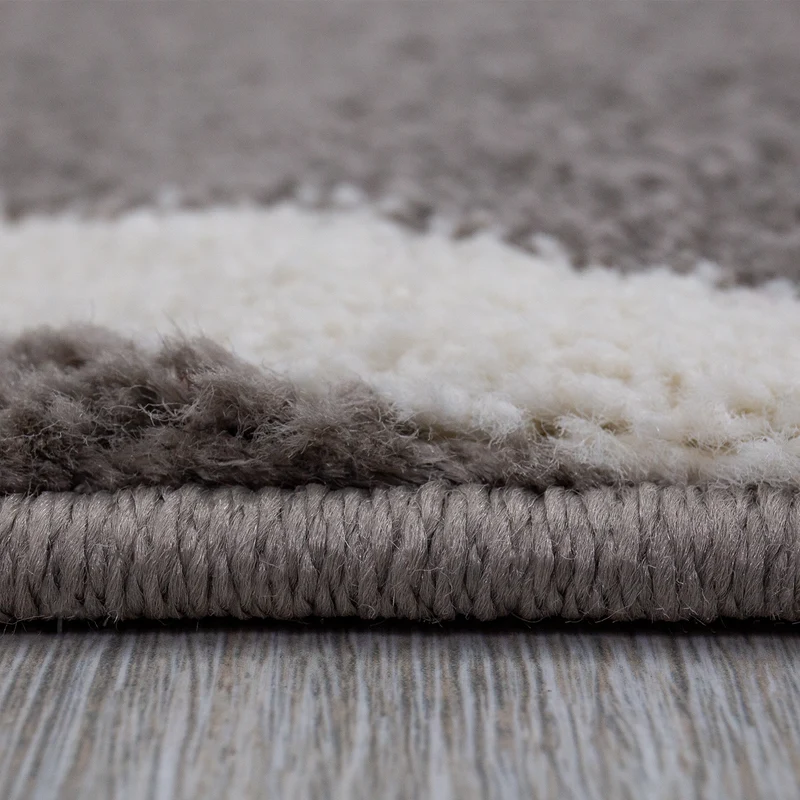 Teppich Kurzflor Pastellfarben Weiss Rauten Design Robust in versch. Farben, für Wohnzimmer, Schlafzimmer, küche