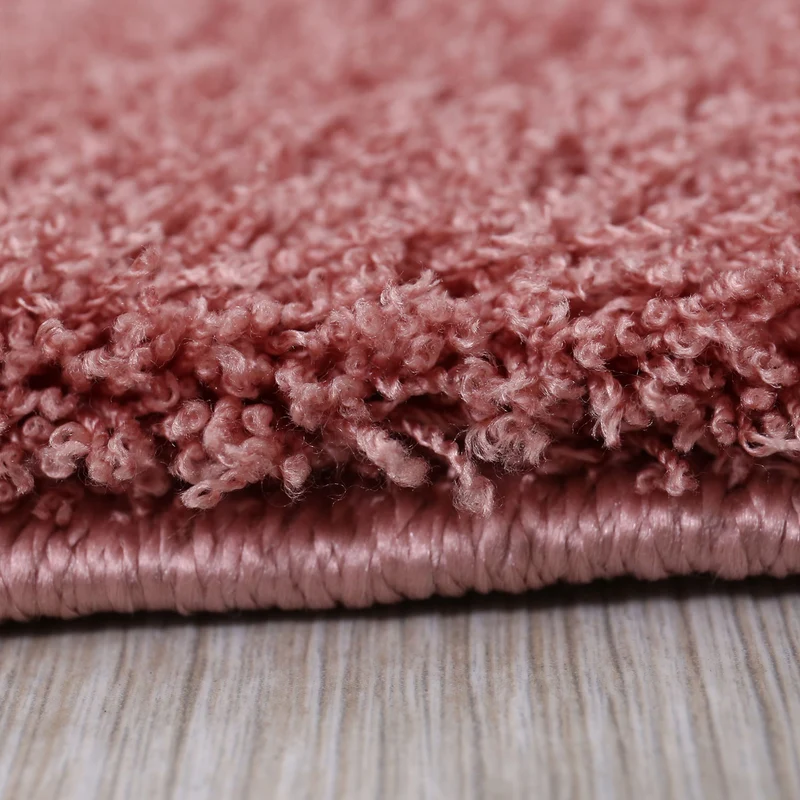 Teppich Hochflor Rosa Extra Weich Mikrofiber Flauschiger für Wohnzimmer, Schlafzimmer, kinderzimmer