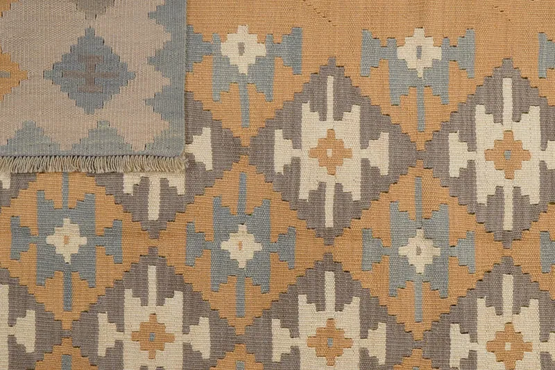 Kelim Gashgai · Handgewebt – Gelb, 238x170 cm