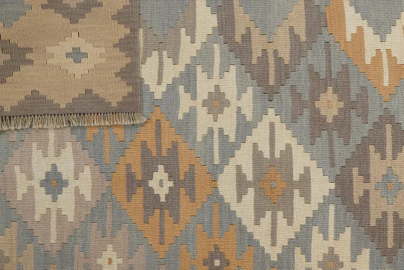 Kelim Gashgai · Handgewebt – Blau, 239x170 cm