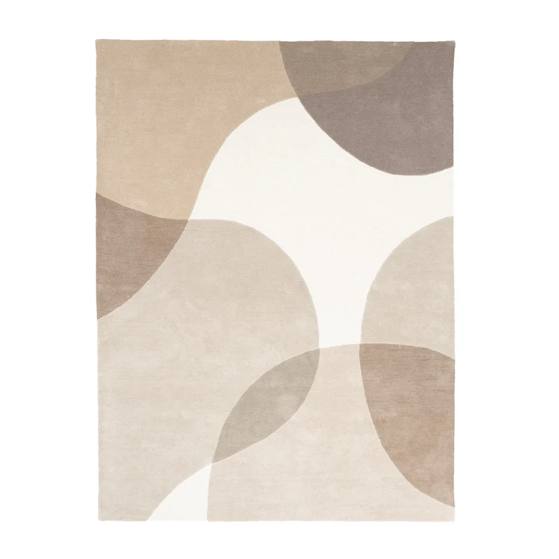 Wollteppich Abstrakt - Clarice Creme Beige