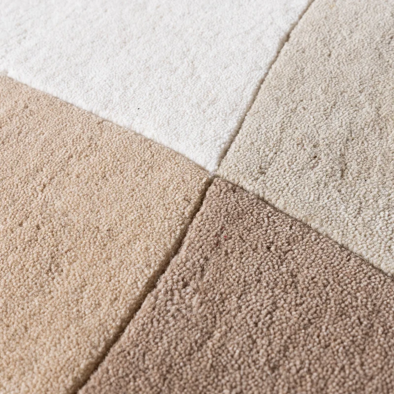 Wollteppich Abstrakt - Clarice Creme Beige