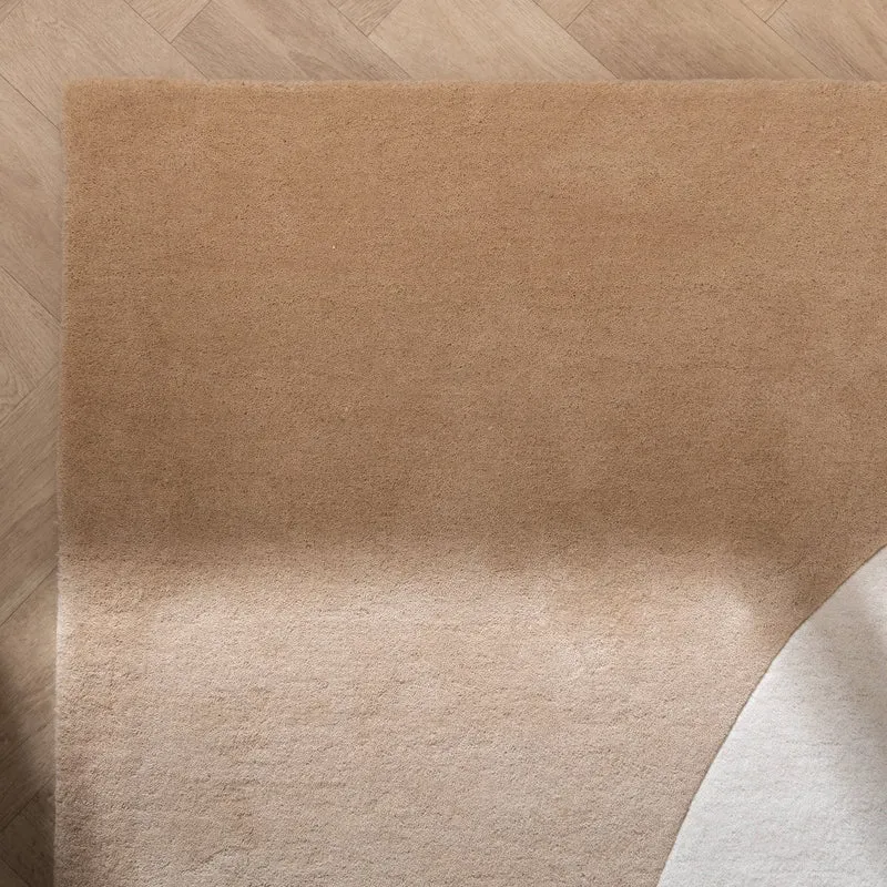 Wollteppich Abstrakt - Clarice Creme Beige