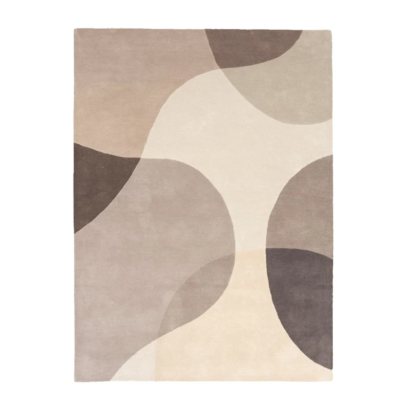 Wollteppich Abstrakt - Clarice Braun Beige
