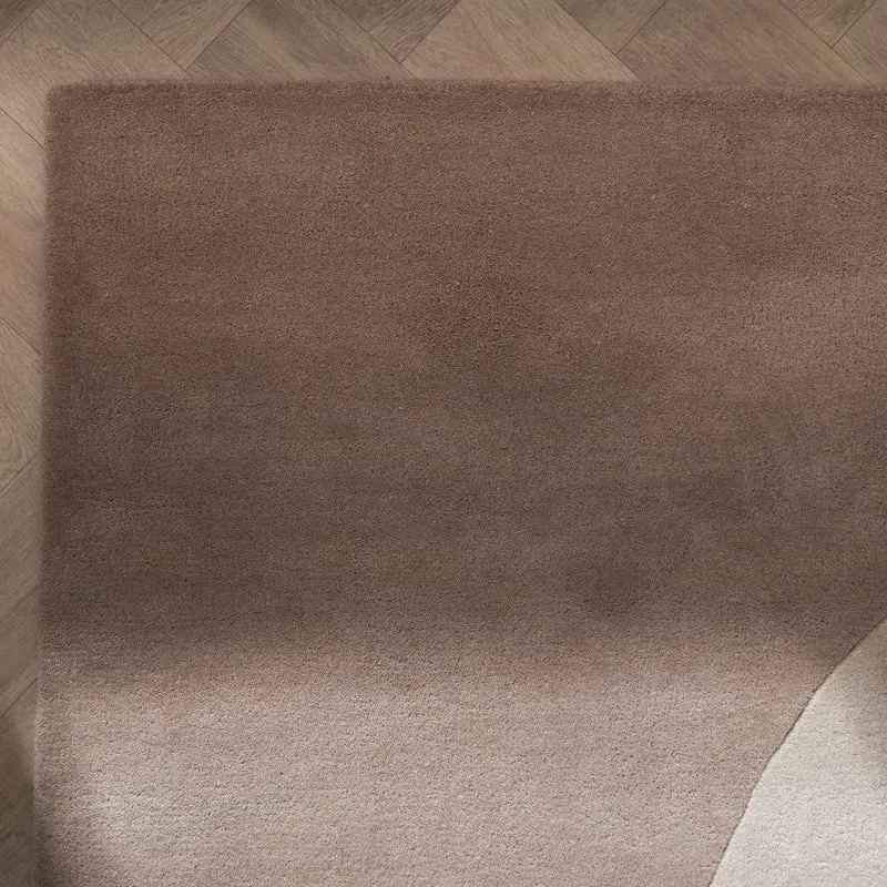 Wollteppich Abstrakt - Clarice Braun Beige