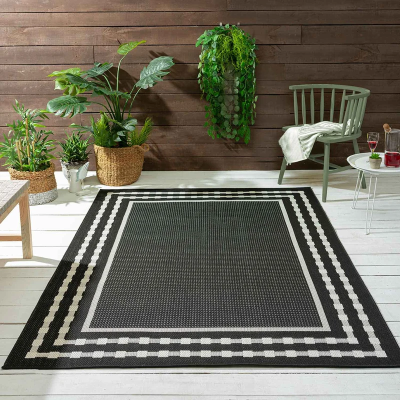 Robuster In- und Outdoor Flachgewebe Teppich 100% Polypropylen
