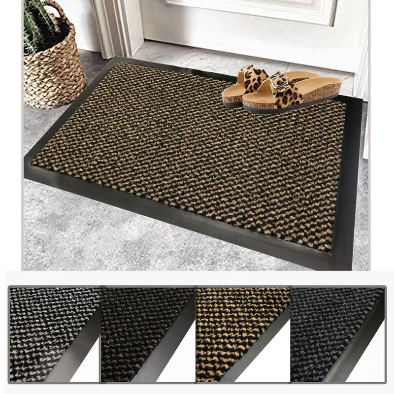 Eingangstürmatte waschbar wasserdicht strapazierfähig Schmutzfänger rutschfest für Haustür, Eingang, Flur, Terrasse, Balkon