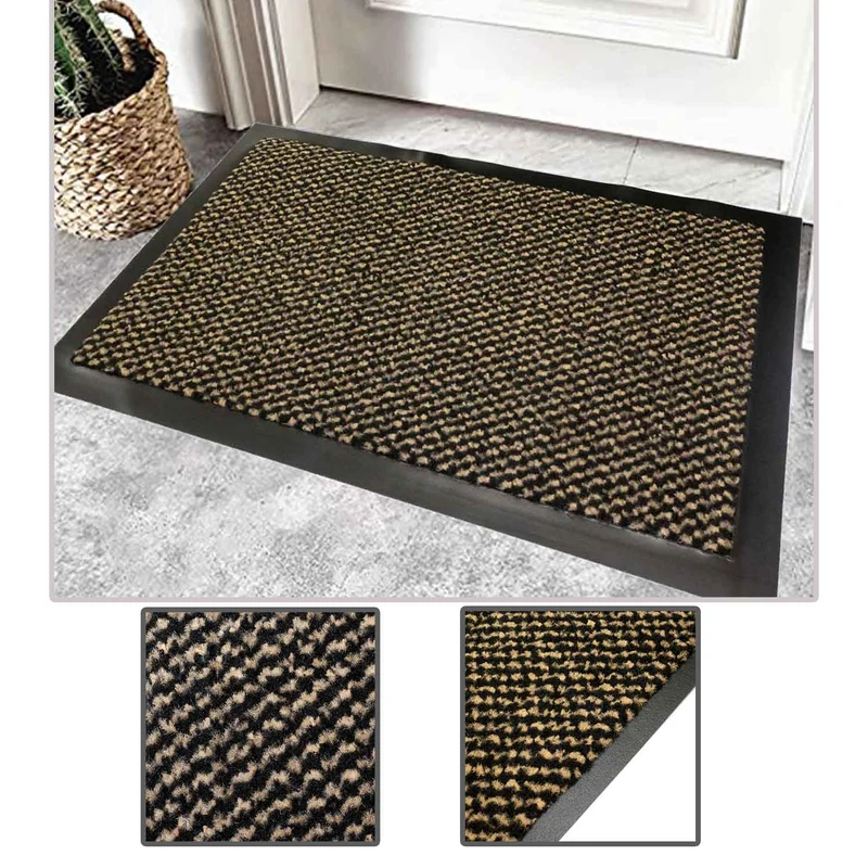 Eingangstürmatte waschbar wasserdicht strapazierfähig Schmutzfänger rutschfest für Haustür, Eingang, Flur, Terrasse, Balkon