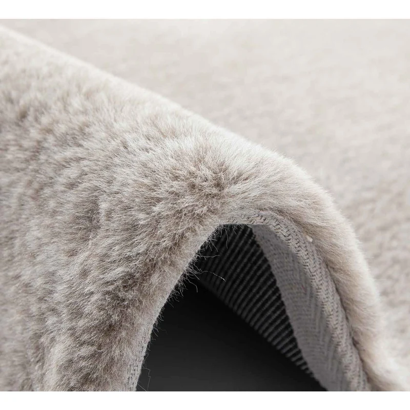 Fellteppich Kunstfell Teppich Imitat Meliert mit Doppelter Farbverlauf Dicht Flauschig Seidiger Glanz Hochflor