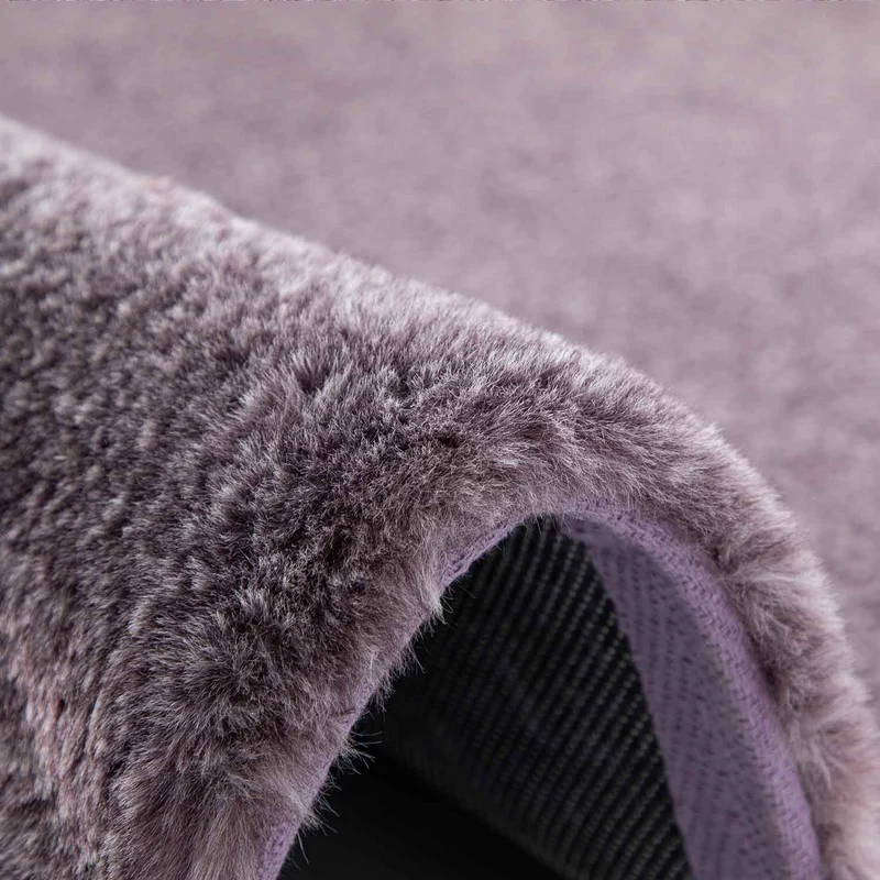 Fellteppich Kunstfell Teppich Imitat Meliert mit Doppelter Farbverlauf Dicht Flauschig Seidiger Glanz Hochflor